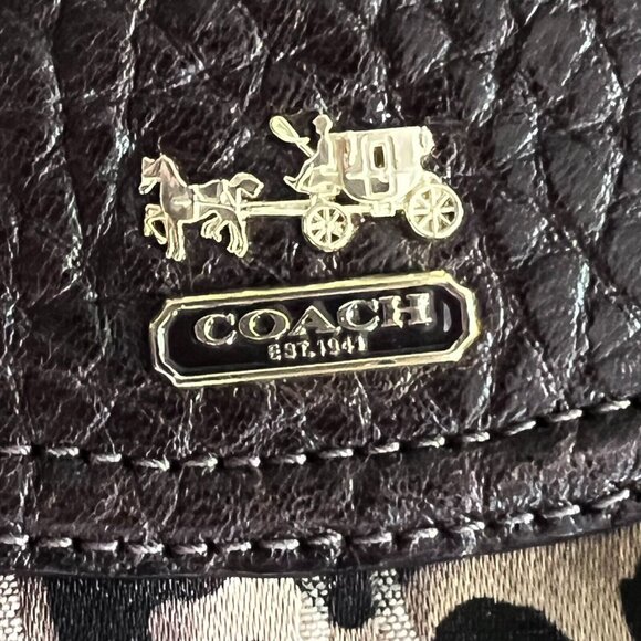 Coach Madison Top Handle Wristlet Pouch In Ocelot - Vintage - EUC - Picture 12 of 12